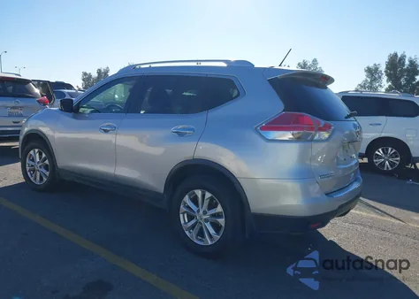 2015 Nissan Rogue Sv z USA, uszkodzony, nr VIN KNMAT2MVXFP570584